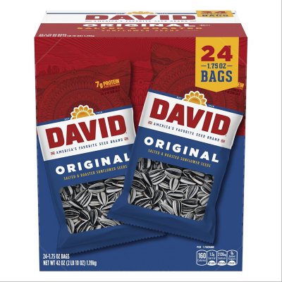 David Sunflower Seeds Original 1.75 Oz 24 Count