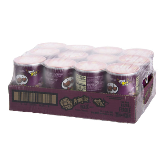 Pringles Grab & Go BBQ Crisps, 1.4 Oz, 12 Cans/Carton | Quill