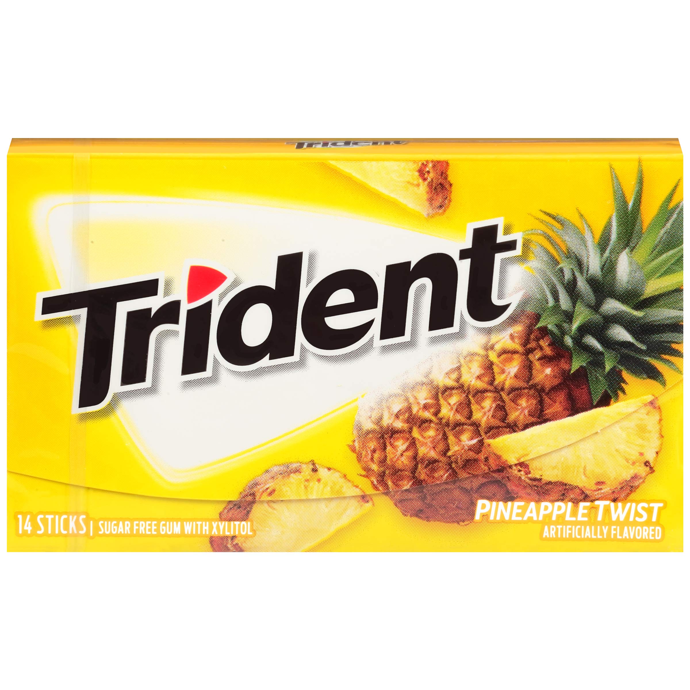 Trident Gum Pineapple Twist Sugar Free Pineapple Twist 14pc City