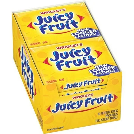 Wrigley's 15-Count Juicy Fruit Gum