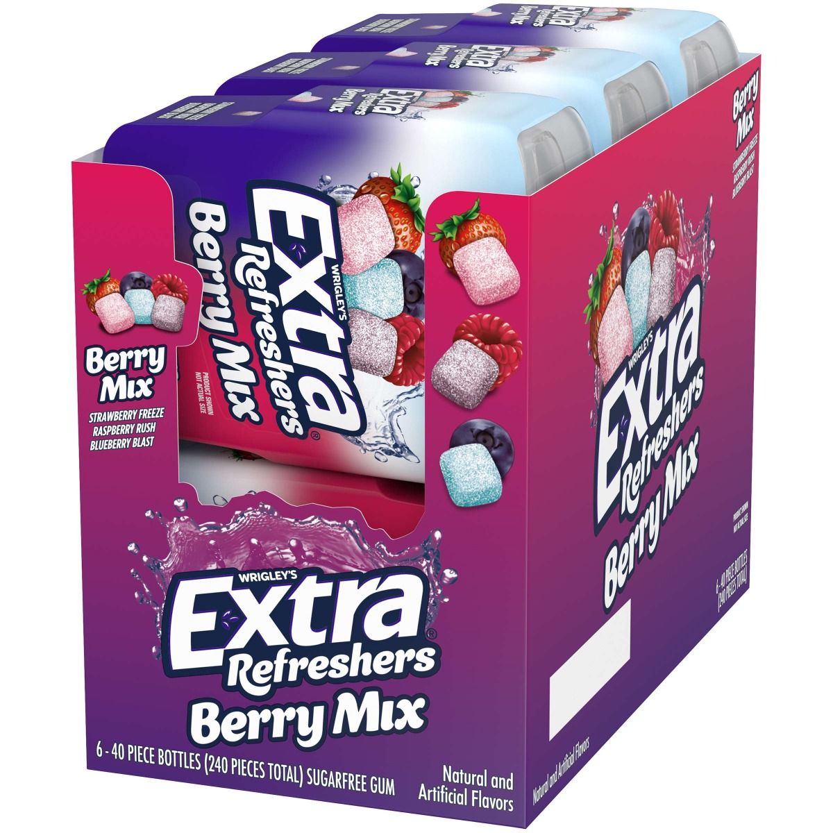 Extra Refreshers Berry Mix 40pc Bottle 6 Count