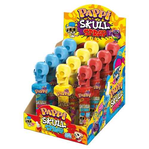 Pappi Skull Spray Toy 85ml 12pck