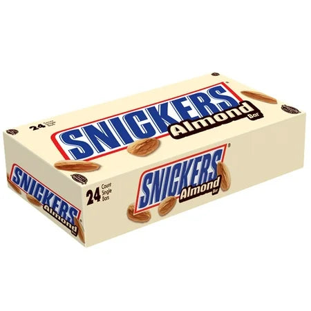 Snickers Almond Bar, 1.76 Oz Bar, 24 Bars/Box 1105 - All