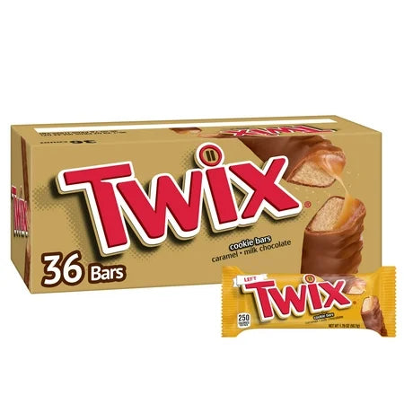 Twix Bar, 1.79 Oz, Box of 36