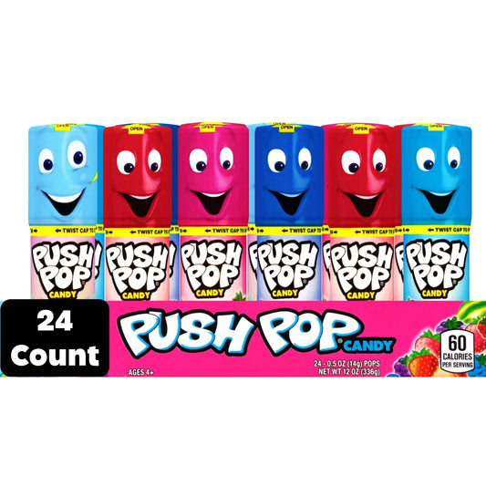 Push Pop Candy Fruit Punch 25-0.5Oz