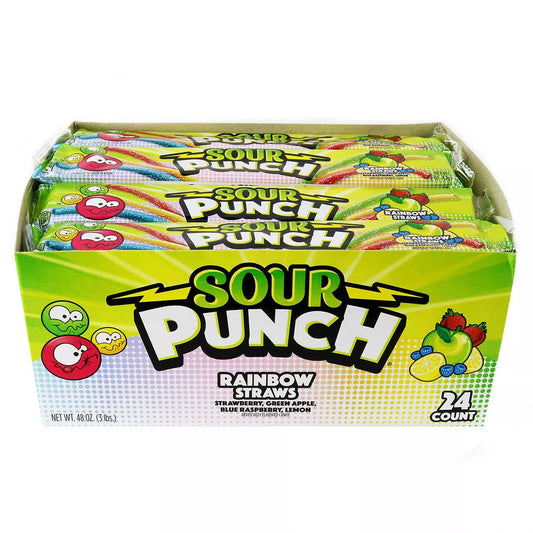 Sour Punch Rainbow Straws