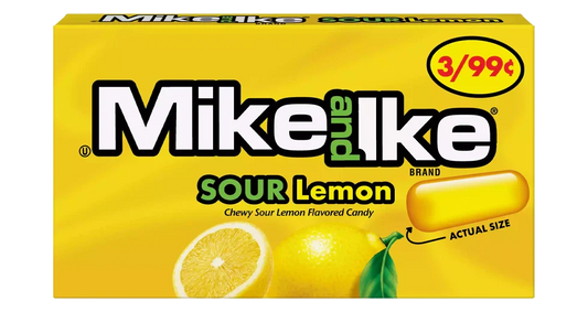 Mike and Ike Sour Lemon 0.78 Oz. Box