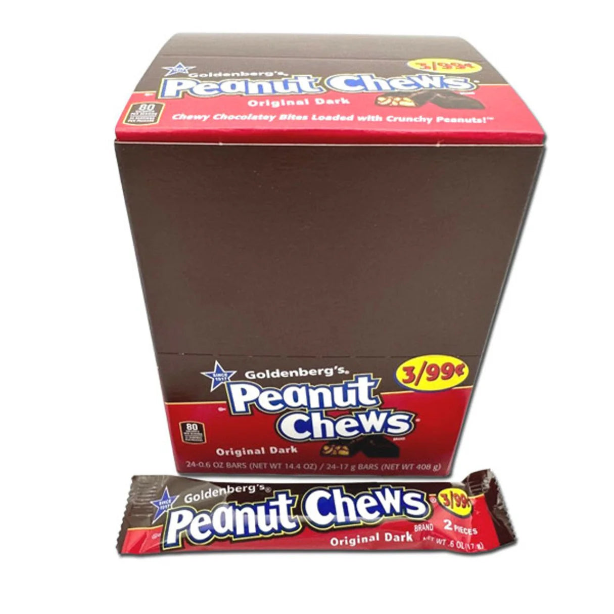 Goldenberg's Peanut Chews Change Maker 24Bars 17g
