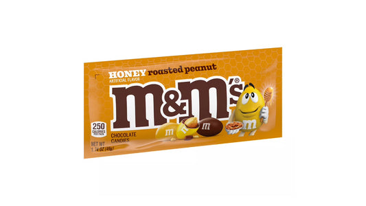 M&M Honey Roasted Peanut Candies 1.74Oz, (24 Count) - Chocolate