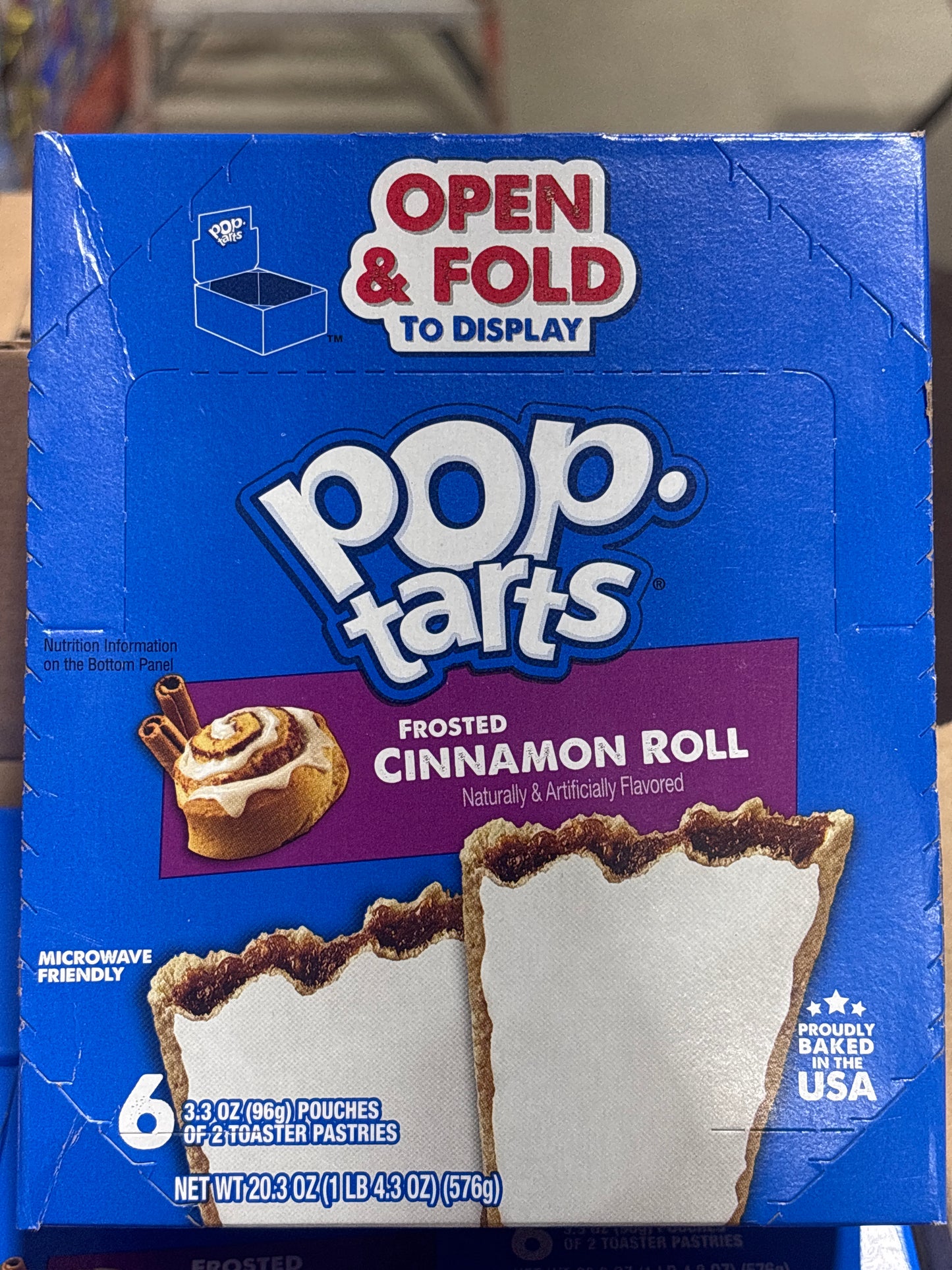 Pop Tarts Frosted Cinnamon Roll 4.3oz (6 Pouches)