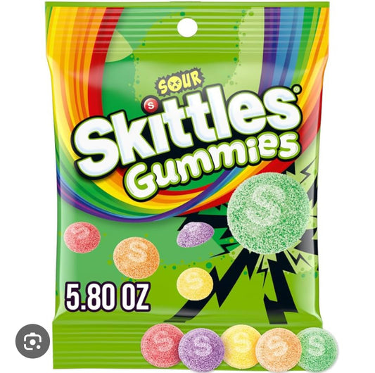 Skittles Gummies sour 5oz bag 24pck