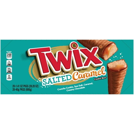 TWIX Full Size Salted Caramel Chocolate Cookie Bars, 28.2oz/20ct