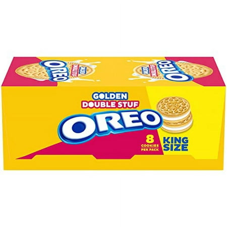 OREO Double Stuf Golden Sandwich Cookies 10 King Size Snack Packs