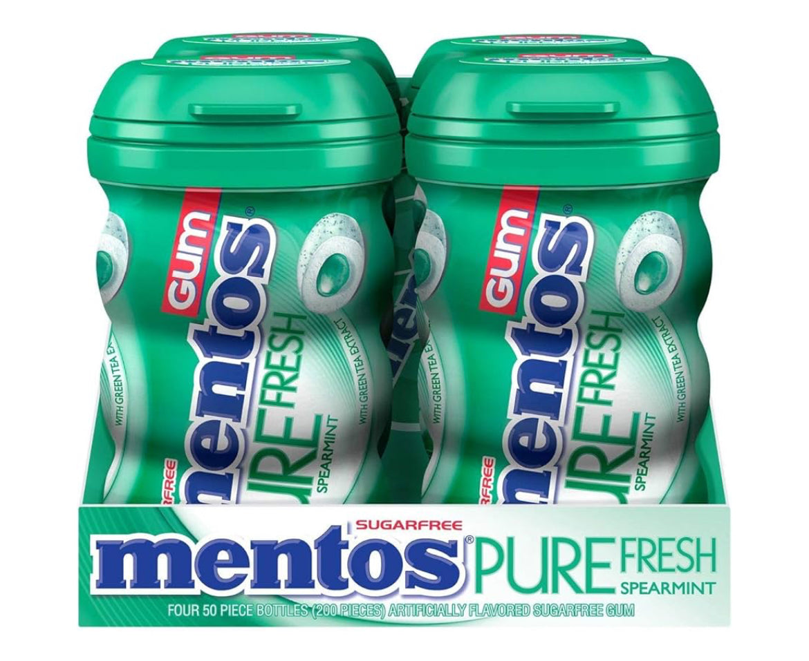 Mentos Pure Fresh Gum Spearmint 200.0 PIECE(S)