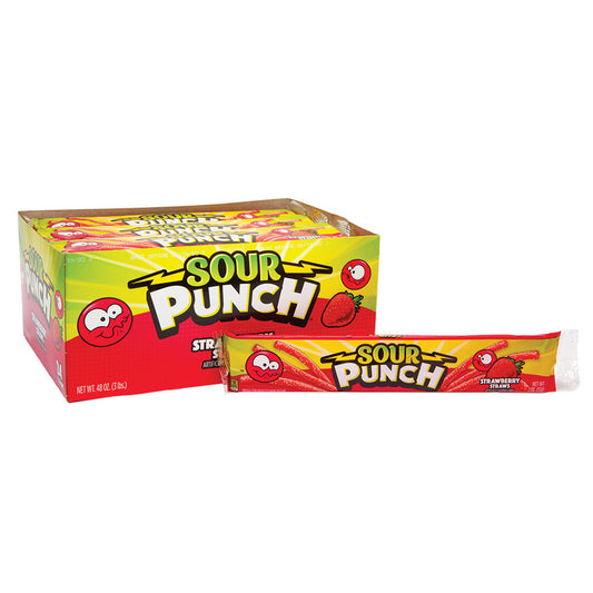 Sour Punch Straws, Strawberry, 2oz (24ct)