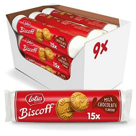 Lotus Biscoff Milk Chocolate Cream Sandwich Cookies-19pk
