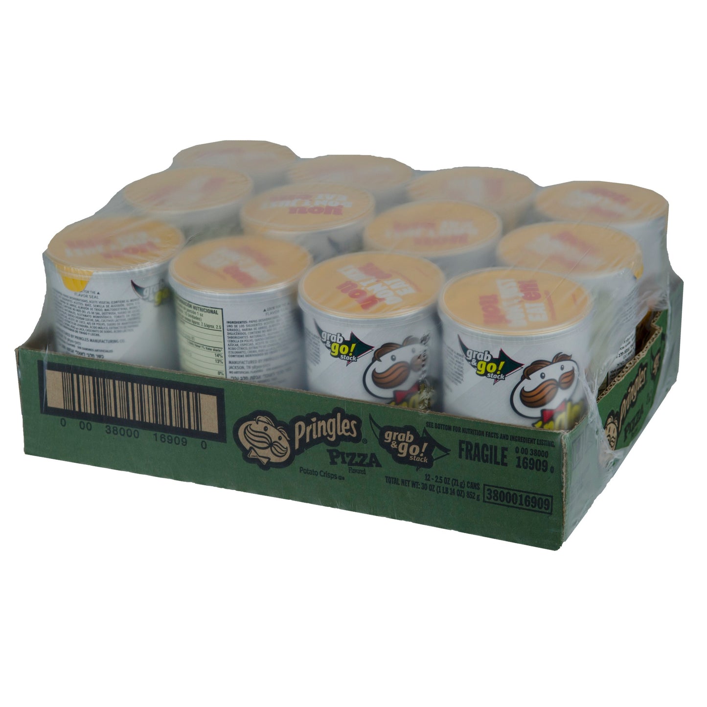 Pringles Pizza Potato Crisp 2.5 Oz., PK12