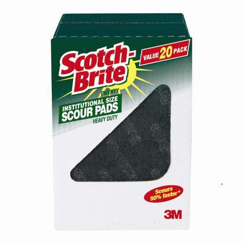 Scotch Brite Heavy Duty Industrial Size Scouring Pads (20 Pack)