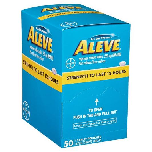 Aleve Tablets Dispenser Box | 1pk | 25ct Medicine
