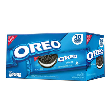 Nabisco Oreo Cookies, 2 Oz, Pack of 30
