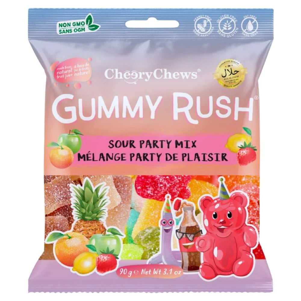 Gummy Rush Sour Party Mix Gummies 12 Pack