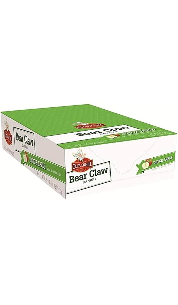 Clover Hill Bear Claw Dutch Apple Danish 6-4.25Oz