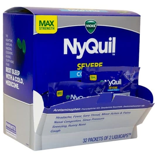 NyQuil Severe Cold & Flu Max Strength 32-2pc
