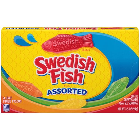 Swedish Fish Assorted Soft & Chewy Candy, 12 - 3.5 Oz Boxes