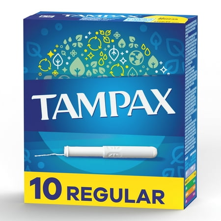 Tampax Regular Tampons with Flushable Cardboard Applicator - Regular - 10 ct
