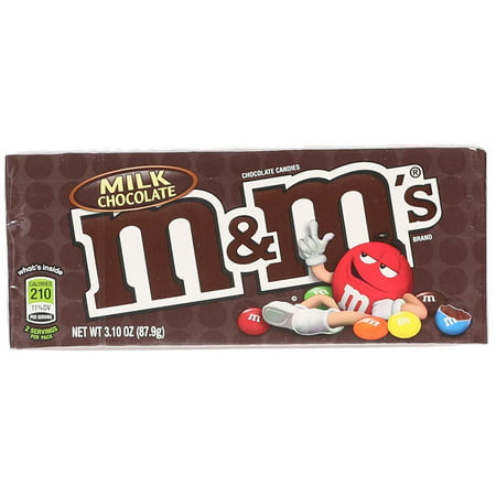 M&M's Milk Chocolate Box 3.1 Oz., PK12