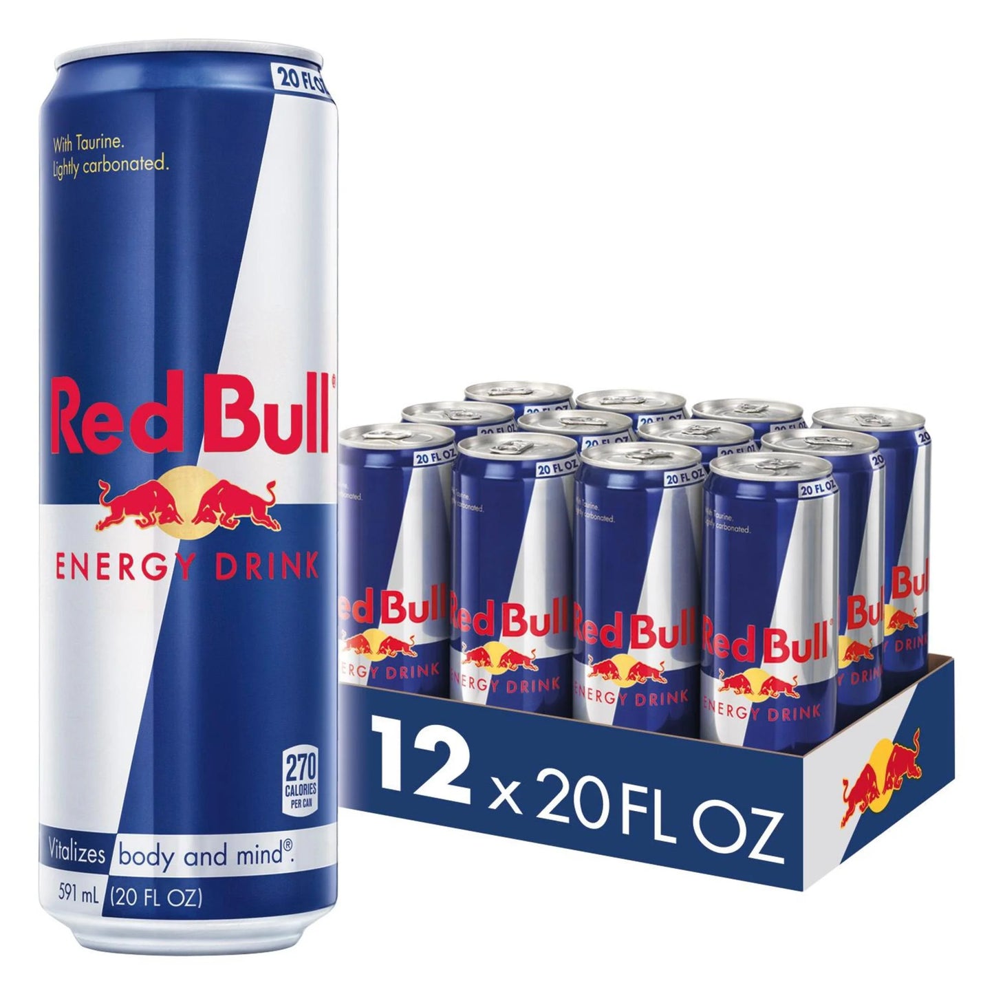 RedBull Original Energy Drink 20Oz, (12 Count)