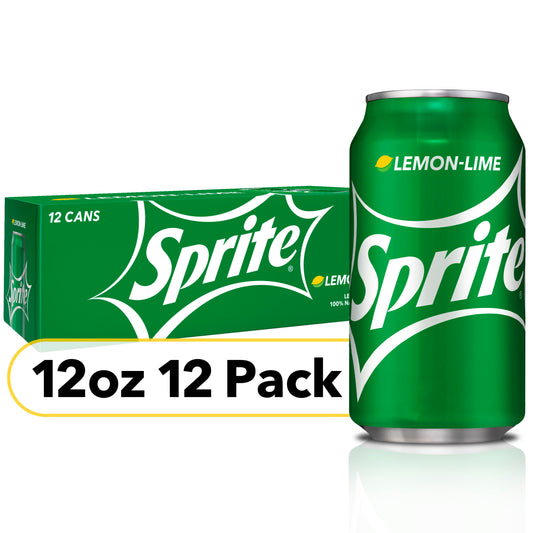 Sprite Original Lime Soda Can 12Oz, (12 Count)