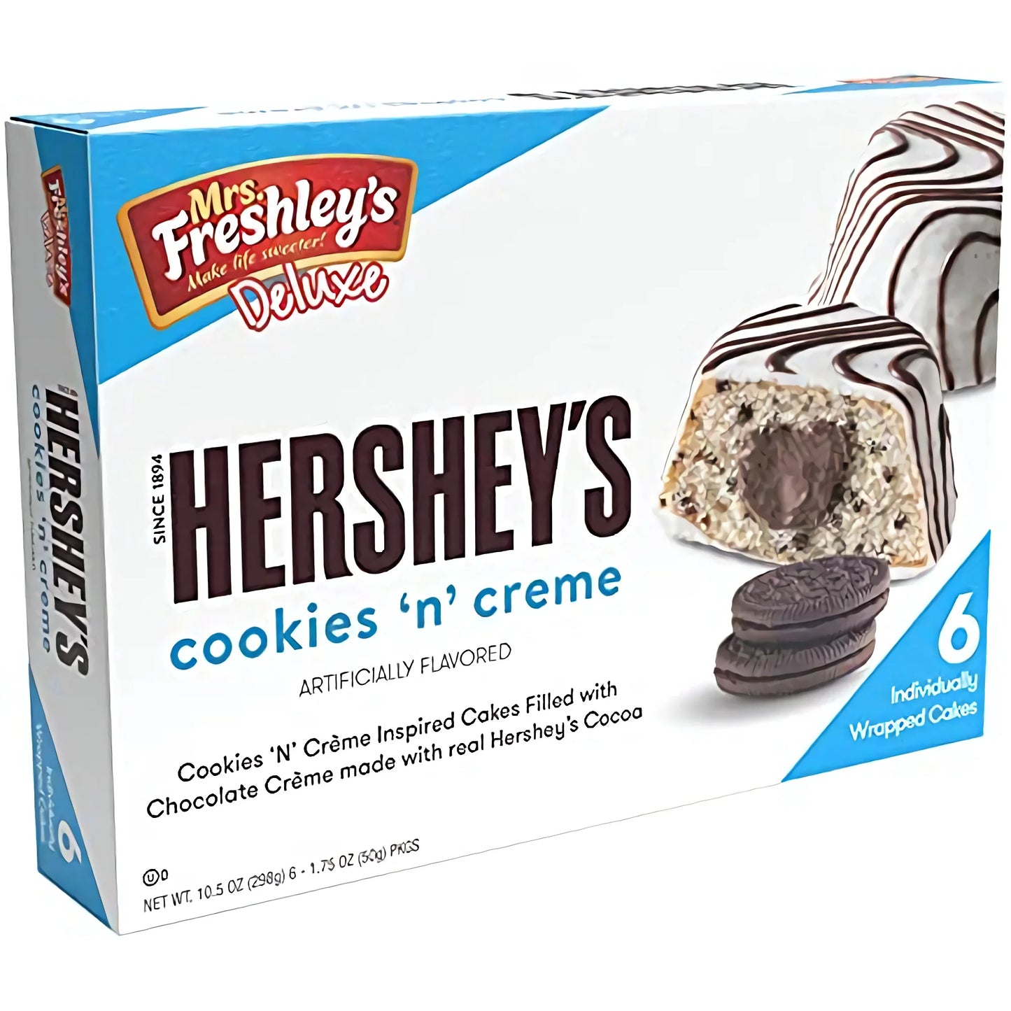 Mrs.Freshley’s Hershey’s Cookies N’ Crème 6Pck
