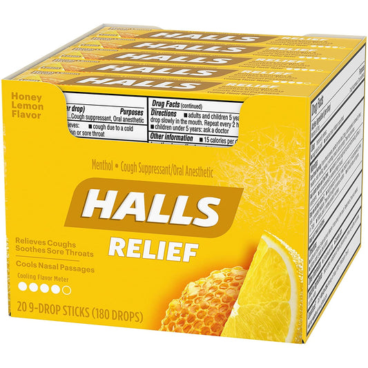 Halls Honey-Lemon 20-34g
