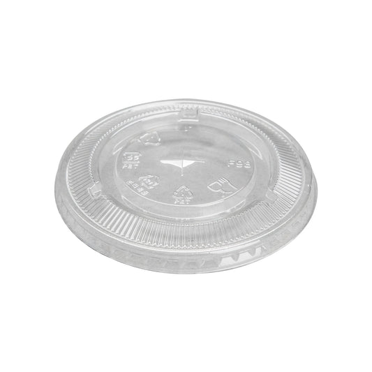 The Packaging Source 98MM Pet Flat Clear Ice Cup Lids
