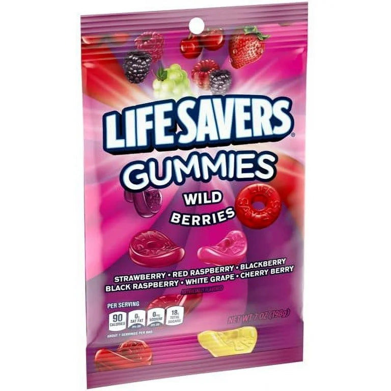 Lifesaver Gummi Wild berry 12-7Oz Brown Box