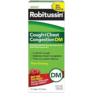 Robitussin Adult Cough + Chest Congestion DM 4 Oz by Robitussin Medicine (3 Count)