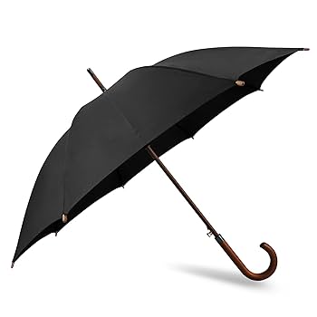 Black Umbrella Long Stick