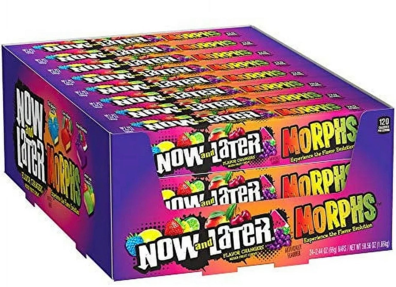 Now and Later Morphs Mixed Fruit Chews 24-2.44Oz