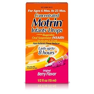 Infants Motrin Concentrated Drops Fever Reducer Ibuprofen Berry Flavored, 5Oz, -Medicine