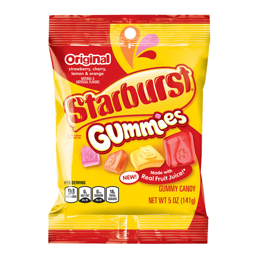 Starbust Original Gummies 5 oz Peg Bag