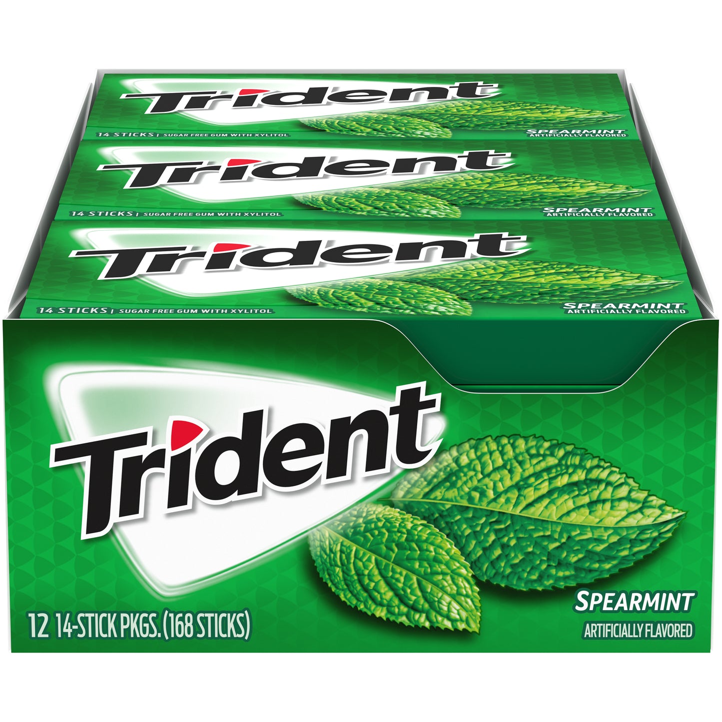 Trident Spearmint Sugar Free Chewing Gum with