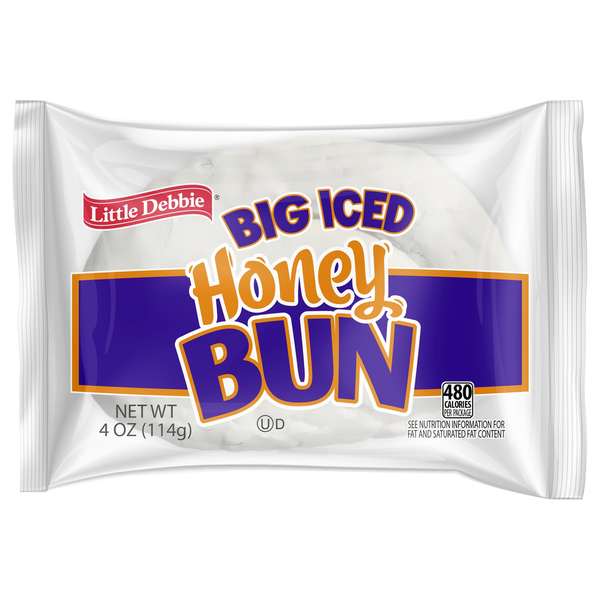 Little Debbie Big Iced Honey Buns 4Oz, (9 Count)
