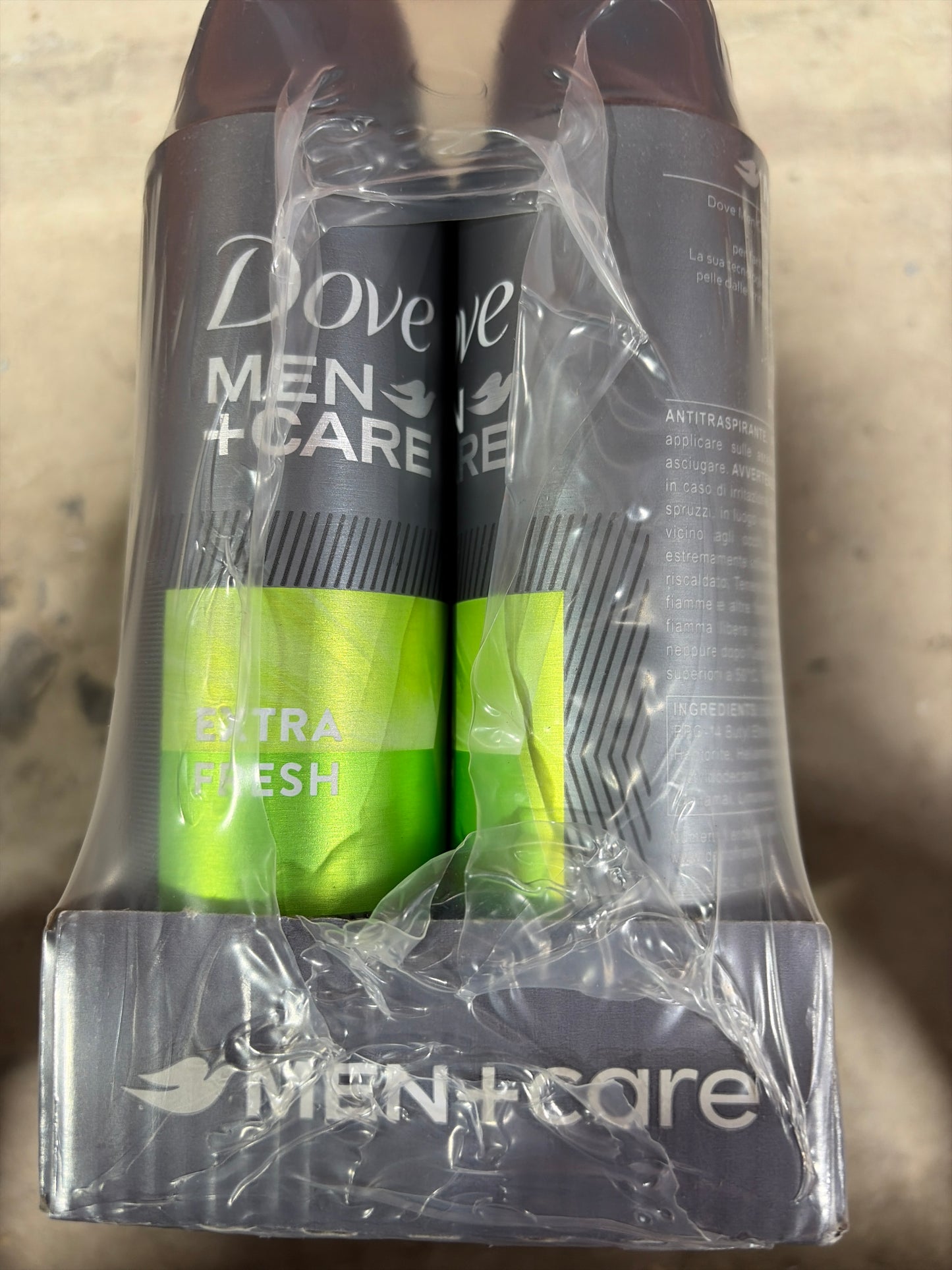 Dove 150ML Men Extra Fresh Spray 6 Pack
