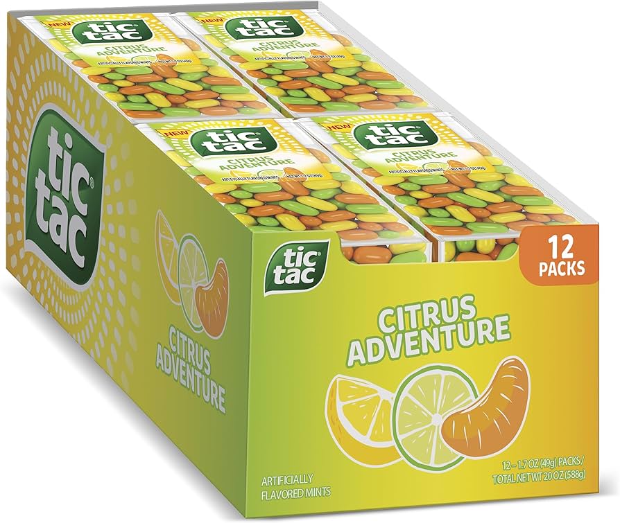 Tic Tac Citrus Adventure 1.7Oz, (12 Count)