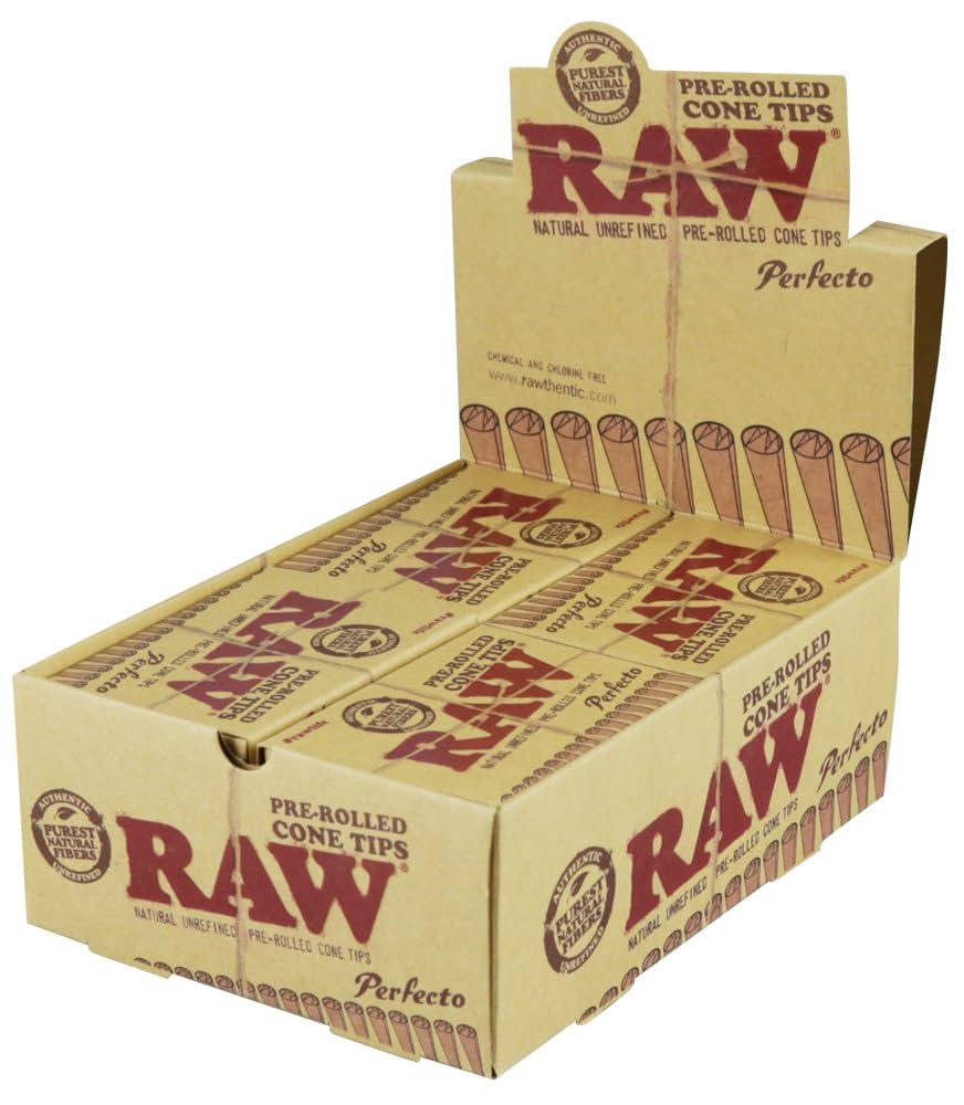 Raw Pre-rolled Cone Tips - 20pc