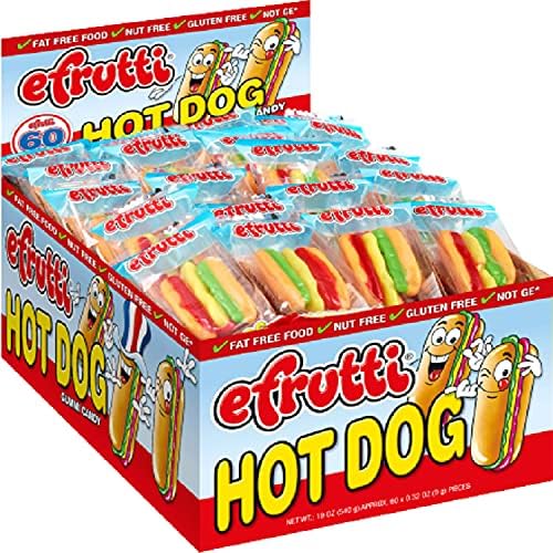 eFrutti Hot Dog Gummis 60 Pack, 19 Ounce