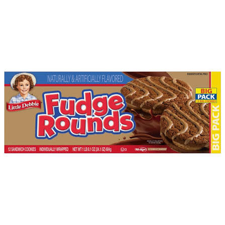 Little Debbie Fudge Rounds 2Oz, (12 Count)
