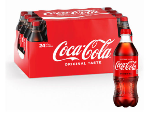 Coca Cola Original Soda 20Oz, (24 Count)