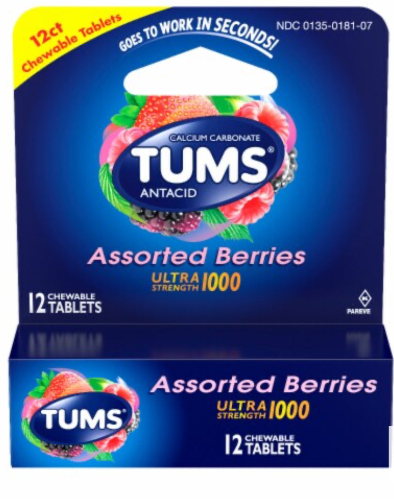 Tums Assorted Berries 12ct